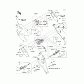 Схема вузла: Поворотники для Kawasaki EX650 Ninja 650 ABS