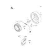 Схема узла: Генератор для Kawasaki KL650 KLR650