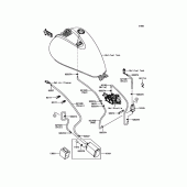 Схема вузла: Fuel Evaporative System(CA) для Kawasaki VN900 Vulcan 900 Custom