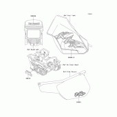 Схема узла: Decals(kl250-d19) для Kawasaki KL250 KLR250