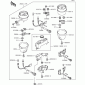 Схема вузла: Meter(1/2) для Kawasaki ZR750 Zephyr