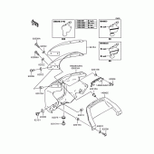 Схема вузла: Обтічник для Kawasaki ZR1200 ZRX1200R