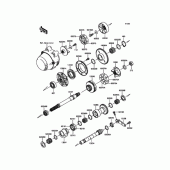 Схема вузла: Балансир для Kawasaki ZR1200 ZRX1200 DAEG