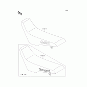 Схема вузла: Сидіння для Kawasaki KLX650 KLX650