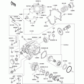 Схема узла: Front bevel gear(1/2) для Kawasaki VN1500 VN1500 Classic