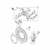 Схема вузла: Переднє гальмо для Kawasaki BR250 Z250SL