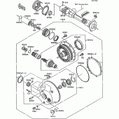 Схема вузла: Drive shaft/final gear(1/2) для Kawasaki VN1500 VN-15
