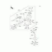 Схема вузла: Clutch master cylinder для Kawasaki VN1500 VN1500 Drifter