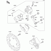 Схема вузла: Заднє гальмо для Kawasaki ZX1000 Ninja ZX-10R