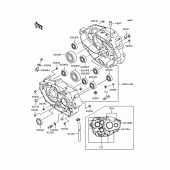 Схема узла: Картер двигателя для Kawasaki KLX250 KLX250ES