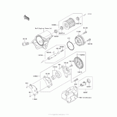 Схема узла: Масляный насос для Kawasaki KL650 KLR650