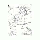 Схема вузла: Chassis electrical equipment(dcf/ddf) для Kawasaki KLX125 D-Tracker