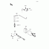 Схема узла: Катушка зажигания для Kawasaki KL250 KLR250