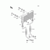Схема вузла: Олійний охолоджувач для Kawasaki ZR750 ZR-7S