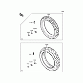 Схема вузла: Шини для Kawasaki ER650 ER-6N