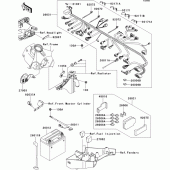 Схема вузла: Електроустаткування для Kawasaki ZX600 Ninja ZX-6RR
