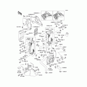Схема узла: Радиатор (1/2) для Kawasaki KLX650 KLX650