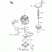 Схема узла: Комплектующие карбюратора для Kawasaki ZG1000 Concours