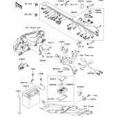 Схема узла: Электрооборудование для Kawasaki ZX600 Ninja ZX-6R