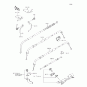 Схема вузла: Кабелі для Kawasaki BJ250