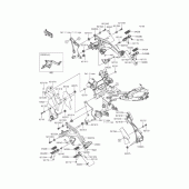 Схема вузла: Підніжки для Kawasaki EX400 Ninja 400R