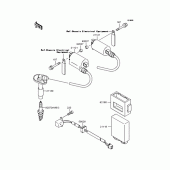 Схема узла: Катушка зажигания для Kawasaki EX250 ZZR250