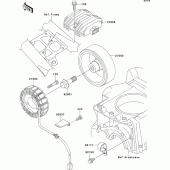 Схема вузла: Генератор для Kawasaki ZR750 ZR-7S