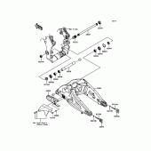 Схема узла: Задний рычаг (Маятник) для Kawasaki ZX1000 Ninja ZX-10R ABS