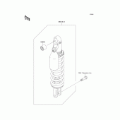 Схема вузла: Амортизатор задній для Kawasaki KLX250 D-Tracker X