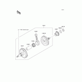 Схема узла: Коленчатый вал для Kawasaki KX250/ KX252 KX250F