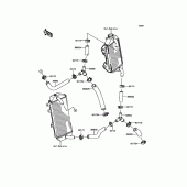 Схема вузла: Water Pipe для Kawasaki KX450 KX450F