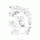 Схема вузла: Cowling (Upper) для Kawasaki ZX1400 Ninja ZX-14R ABS