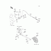 Схема узла: Лапка тормоза для Kawasaki KLX110 KLX110