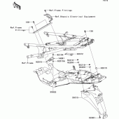 Схема узла: Заднее крыло для Kawasaki ZG1400 1400GTR ABS