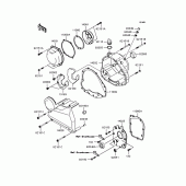 Схема вузла: Кришка двигуна для Kawasaki ZR750 ZR-7S