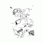 Схема вузла: Water Pipe для Kawasaki KLZ1000 Versys 1000 LT