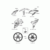 Схема вузла: Decals(Blue)(WV) для Kawasaki ZR800 Z800 ABS