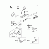Схема вузла: Кермо для Kawasaki KLX250 D-Tracker