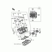 Схема вузла: Головка циліндра для Kawasaki EX300 Ninja 300 ABS