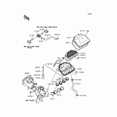 Схема узла: Воздушный фильтр для Kawasaki ZX636 Ninja ZX-6R