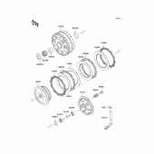 Схема вузла: Зчеплення для Kawasaki VN900 Vulcan 900 Custom