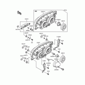 Схема узла: Фара (s) для Kawasaki ZX750 Ninja ZX-7R