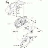 Схема вузла: Headlight(s) для Kawasaki ZR1000 Z1000