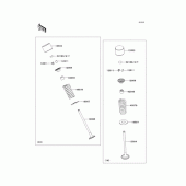 Схема вузла: Рокер & Клапан для Kawasaki EX250 Ninja 250R