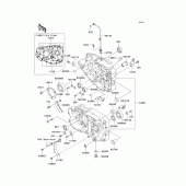 Схема вузла: Картер двигуна для Kawasaki BJ250 Estrella