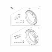 Схема узла: Шины для Kawasaki ZG1400 Concours 14 ABS