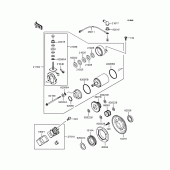 Схема узла: Стартер электрический & Привод стартера для Kawasaki KLX250 D-Tracker