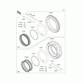 Схема узла: Шины для Kawasaki VN900 Vulcan 900 Classic LT