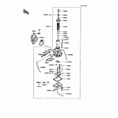 Схема вузла: Карбюратор(1/2) для Kawasaki KMX125