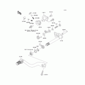 Схема узла: Переключатель передач для Kawasaki KX250/ KX252 KX250F